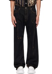 Dolce & Gabbana Black Wide-Leg Jeans