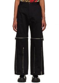 Dolce & Gabbana Black Zip Cargo Pants