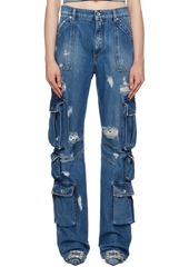 Dolce & Gabbana Blue Distressed Jeans