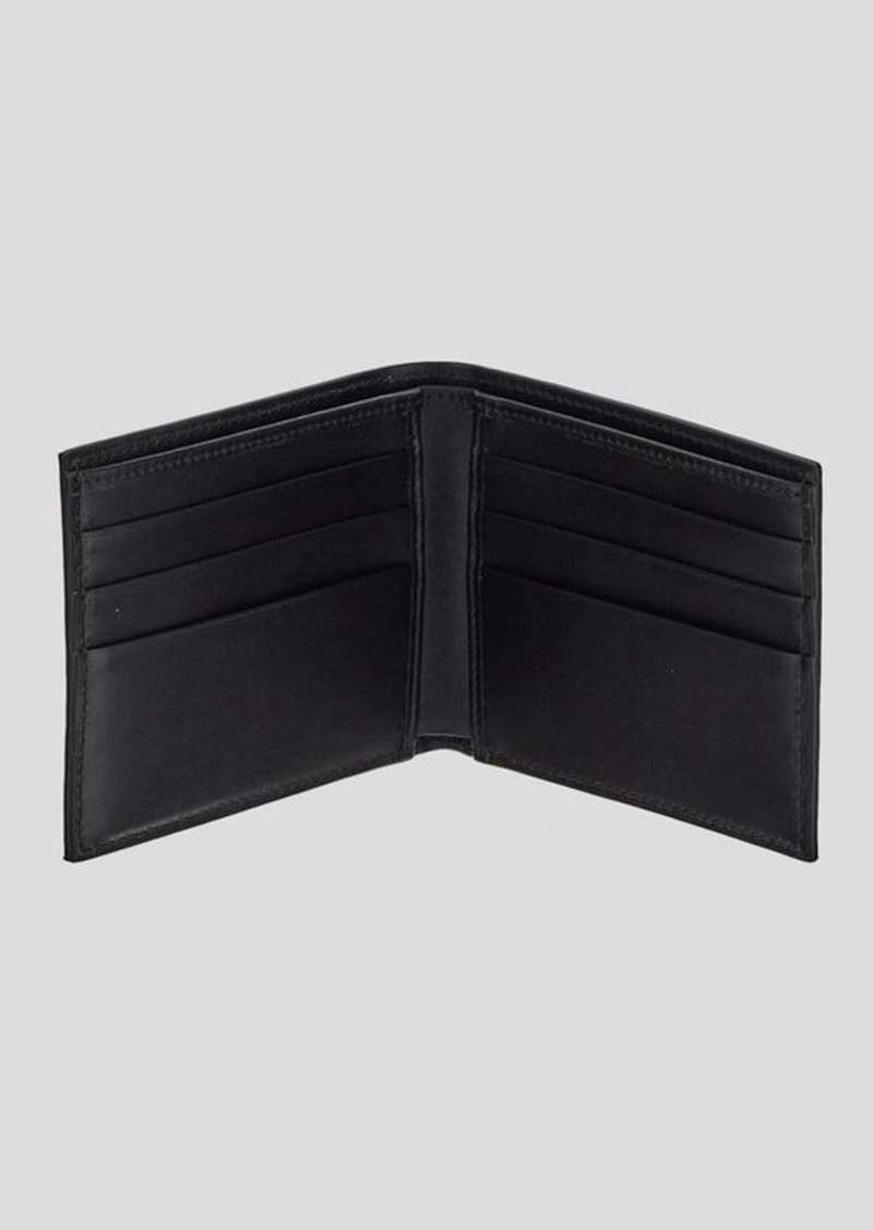 Dolce & Gabbana Calfskin Bi-Fold Wallet With Logo