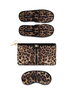 Dolce & Gabbana Casa Leopard Print Comfort Travel Kit