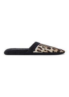 Dolce & Gabbana Casa Leopard Print Slippers