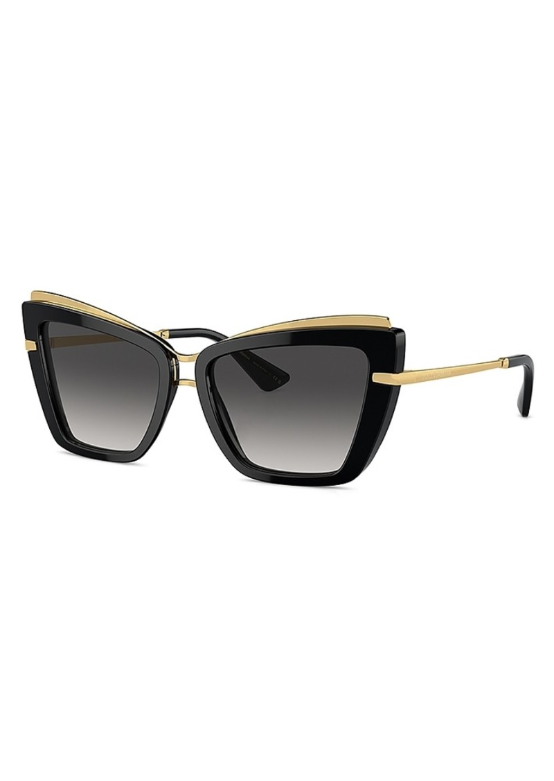 Dolce & Gabbana Cat Eye Sunglasses, 54mm