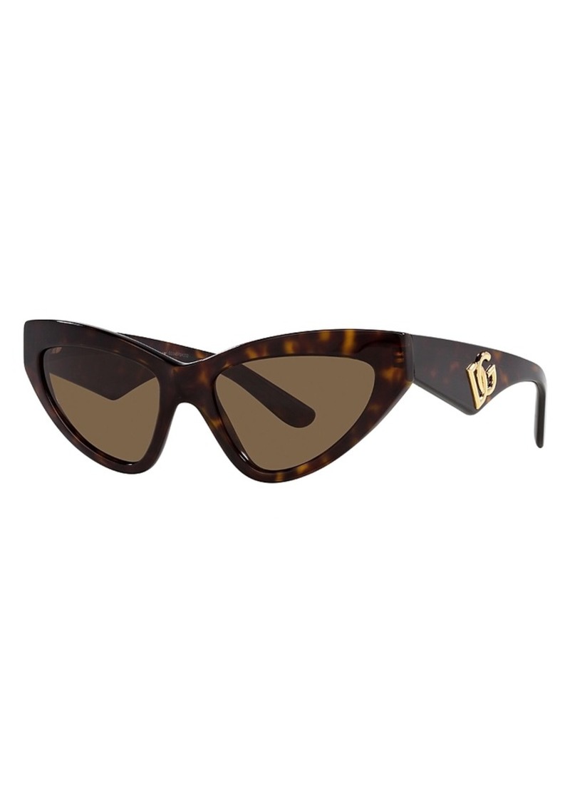 Dolce & Gabbana Cat Eye Sunglasses, 55mm