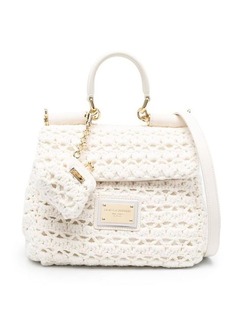 DOLCE & GABBANA Crochet top-handle bag