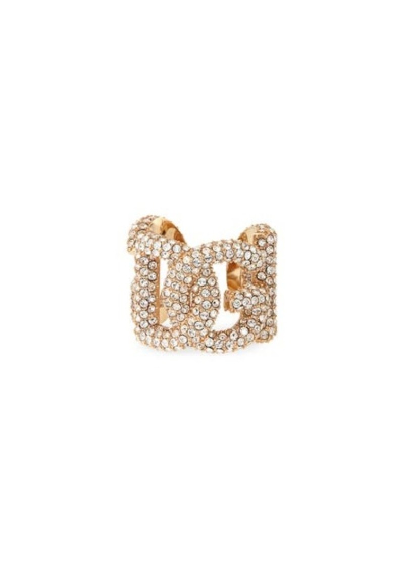 Dolce & Gabbana Crystal Embellished DG Logo Ear Cuff
