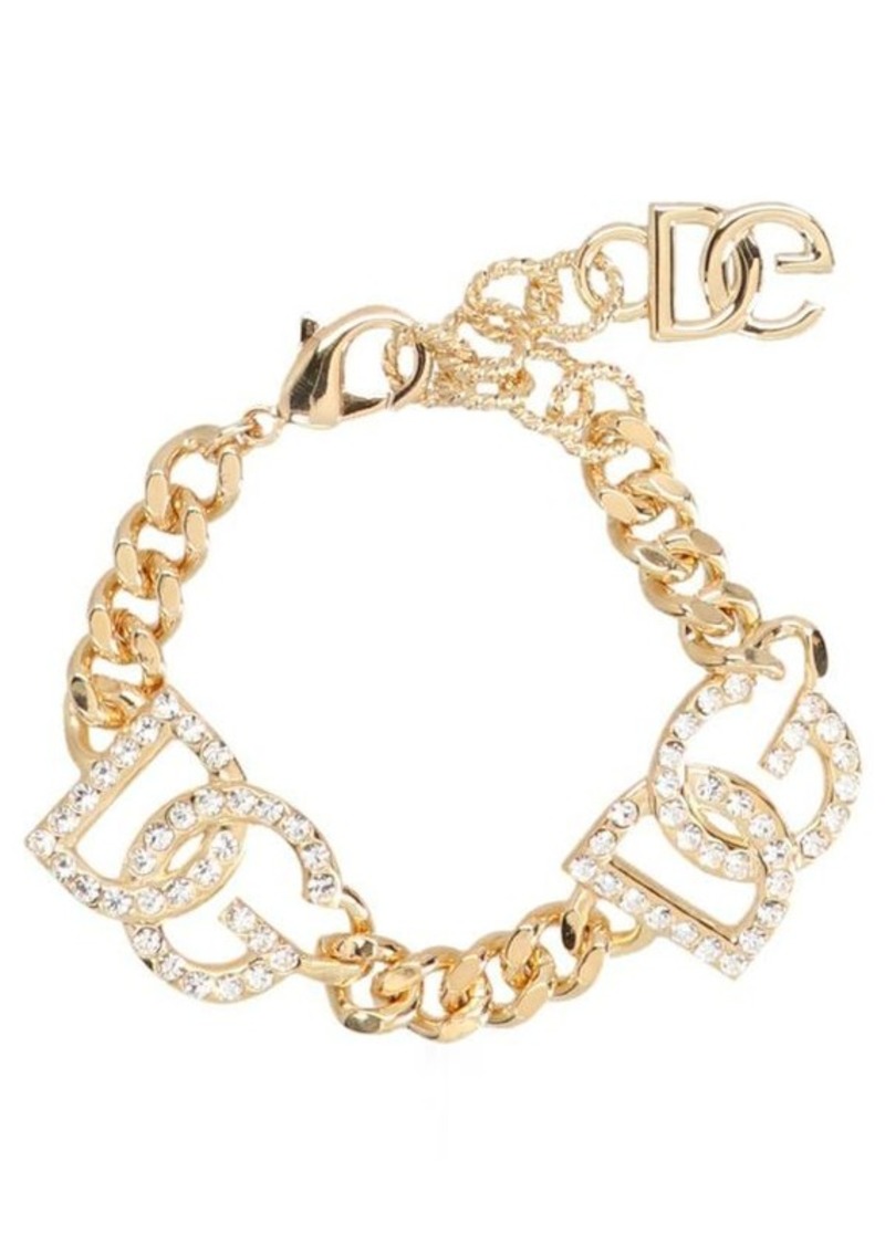 DOLCE & GABBANA Crystal logo bracelet