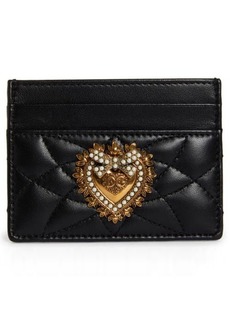 Dolce & Gabbana Devotion Matelassé Leather Card Case