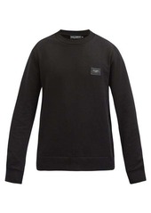 Dolce & Gabbana DG logo-plaque cotton-jersey sweatshirt