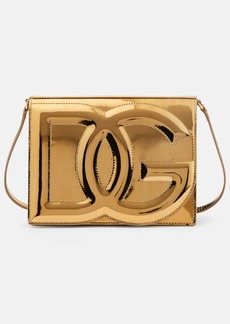 Dolce & Gabbana DG mirrored leather crossbody bag