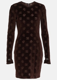 Dolce & Gabbana DG velvet minidress