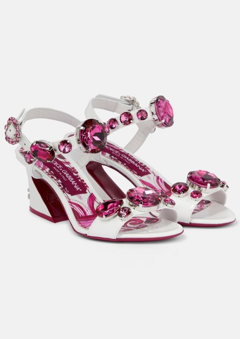 Dolce & Gabbana Embellished leather sandals