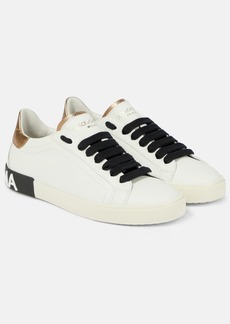 Dolce & Gabbana Embellished leather sneakers
