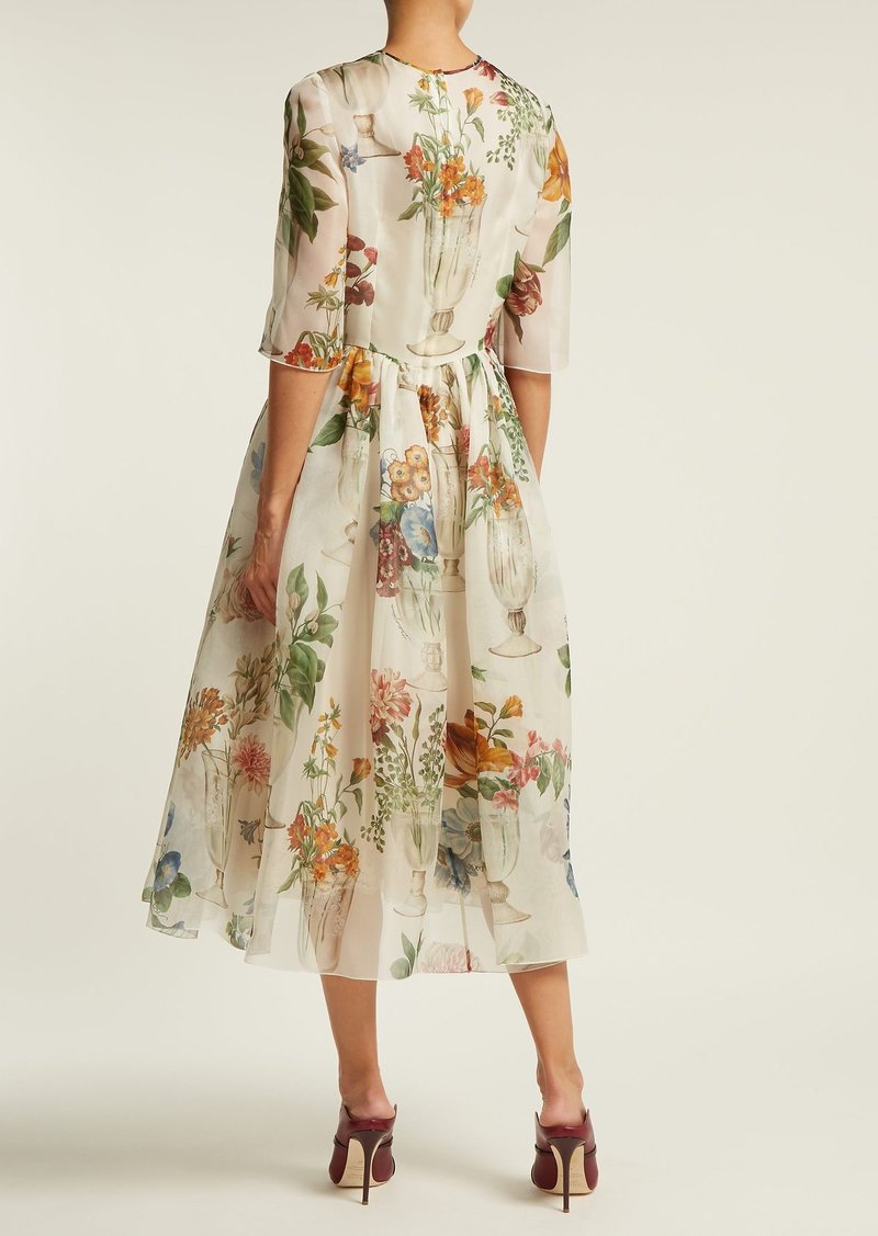 Dolce & Gabbana Dolce & Gabbana Floral-print silk-organza dress | Dresses