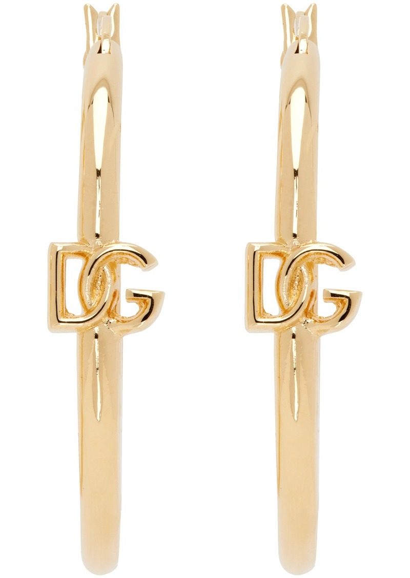 Dolce & Gabbana Gold 'DG' Logo Earrings