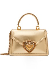 Dolce & Gabbana Gold Small Devotion Bag