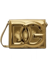 Dolce & Gabbana Gold Small DG Logo Bag