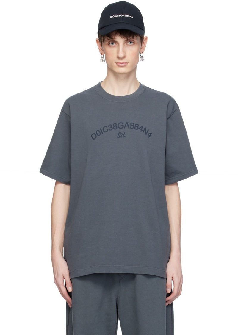 Dolce & Gabbana Gray Print T-Shirt