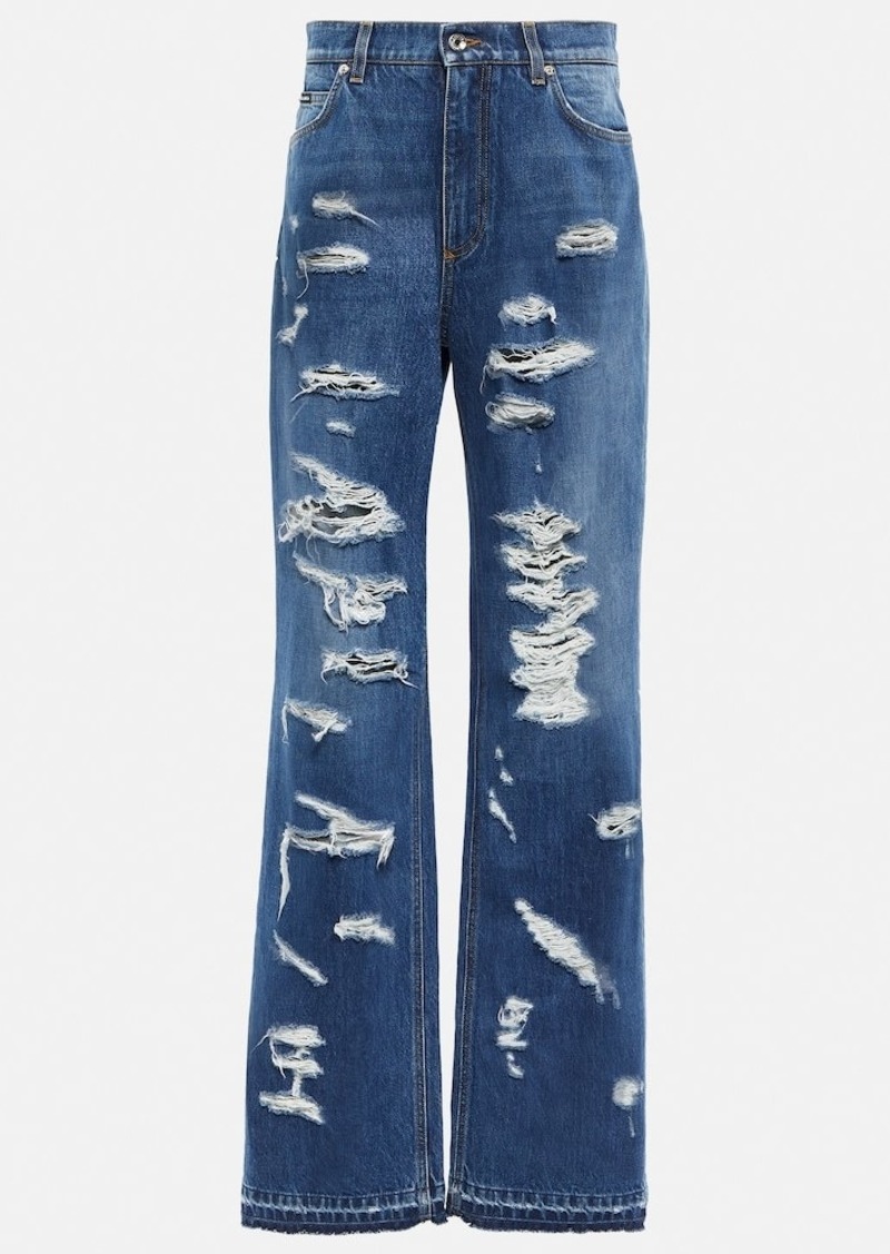 Dolce & Gabbana High-rise straight jeans