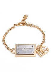Dolce & Gabbana ID Tag Mixed Metal Bracelet