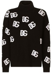 DOLCE & GABBANA Intarsia-knit logo sweater