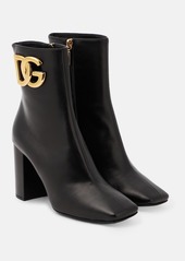 Dolce & Gabbana Jackie embellished leather ankle boots