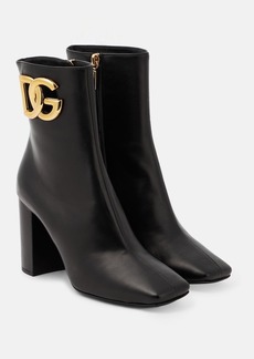 Dolce & Gabbana Jackie embellished leather ankle boots