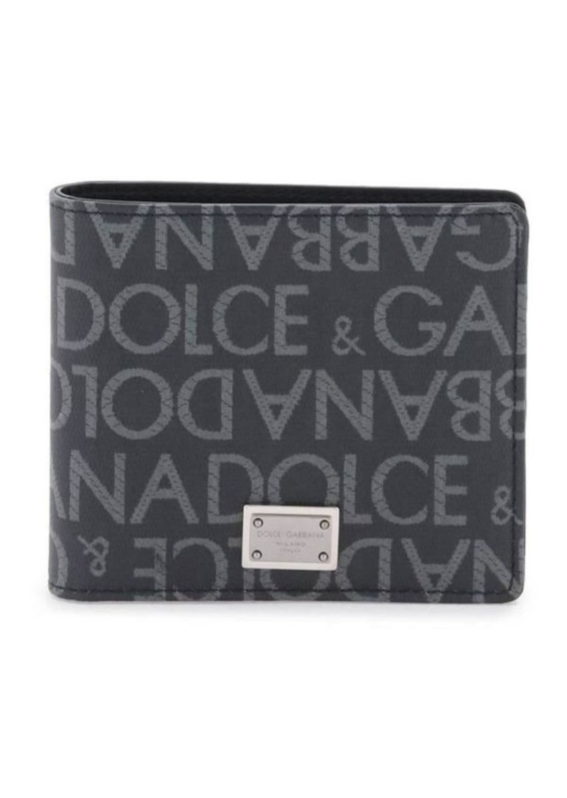Dolce & gabbana jacquard logo wallet