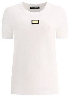 DOLCE & GABBANA Jersey T-shirt with DG logo tag