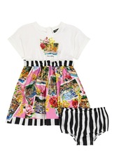 Dolce & Gabbana Kids Baby Portofino dress and bloomers set