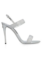 DOLCE & GABBANA KIM DOLCE&GABBANA - KEIRA METALLIC LEATHER SANDALS