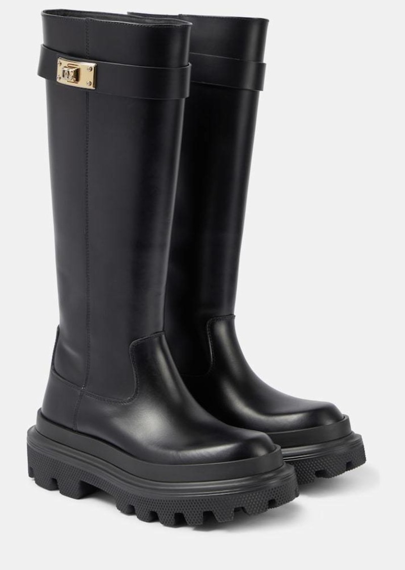 Dolce & Gabbana Leather knee-high boots