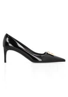 DOLCE & GABBANA LEATHER POINTY-TOE PUMPS