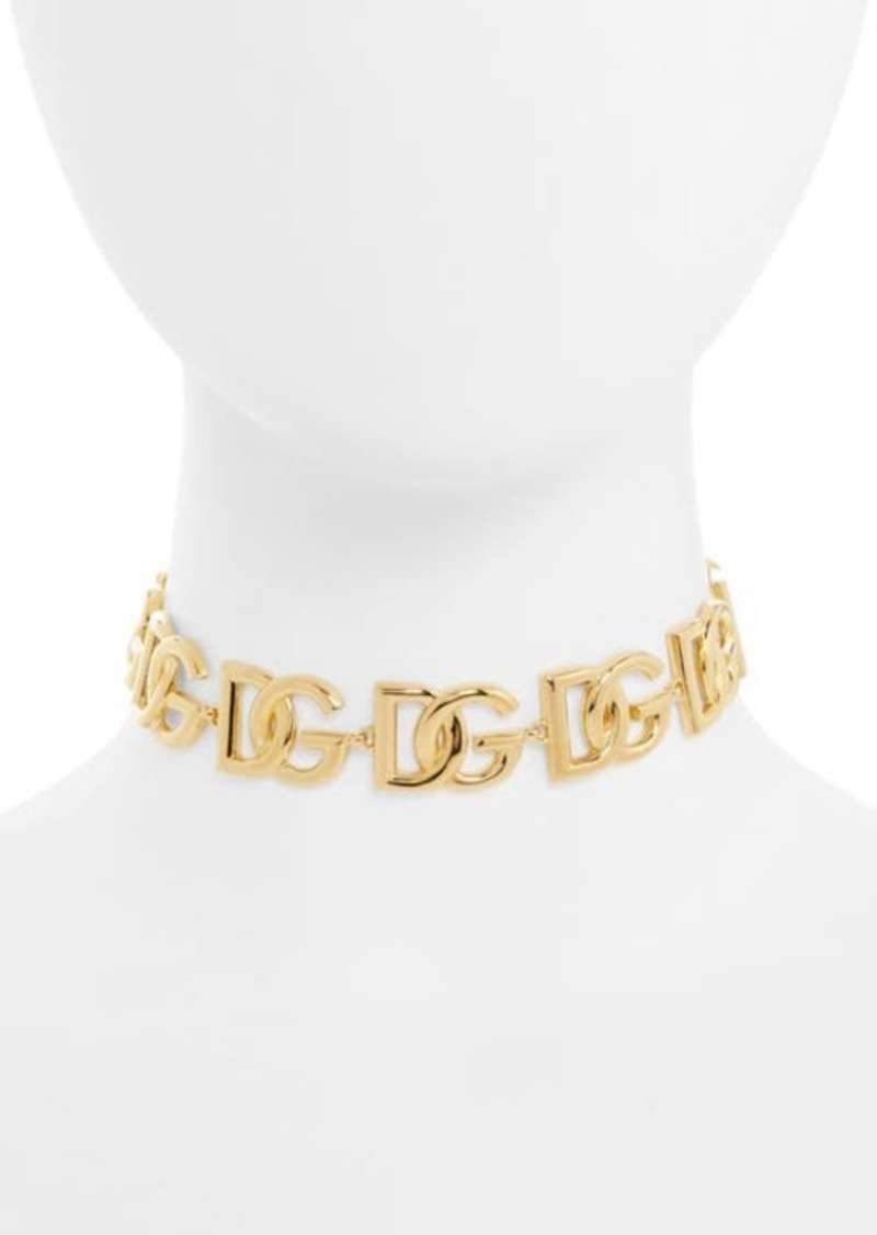 Dolce & Gabbana Logo Choker Necklace