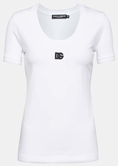 Dolce & Gabbana Logo cotton-blend jersey T-shirt