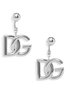 Dolce & Gabbana Logo Drop Back Earrings