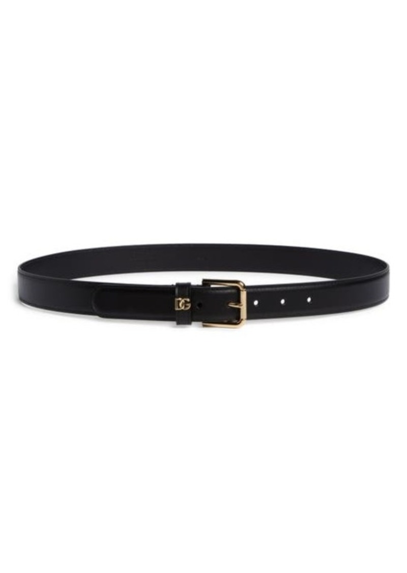 Dolce & Gabbana Logo Leather Belt