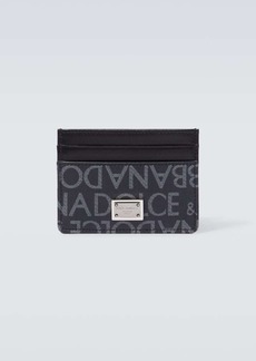 Dolce & Gabbana Logo leather card holder