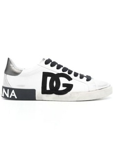 DOLCE & GABBANA Logo leather sneakers