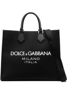 DOLCE & GABBANA Logo nylon tote bag