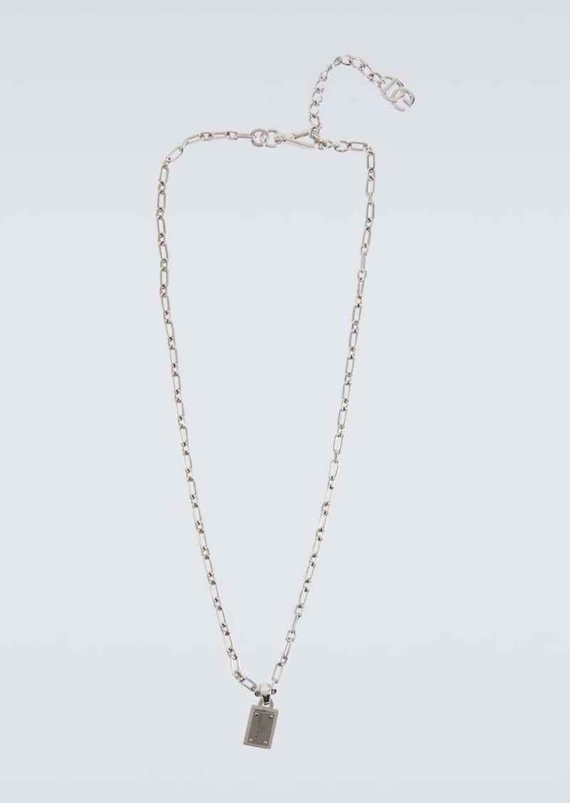 Dolce & Gabbana Logo pendant necklace