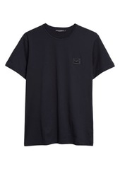 Dolce & Gabbana Logo Plate Crewneck Cotton T-Shirt