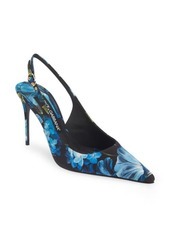 Dolce & Gabbana Lollo Floral Slingback Pump