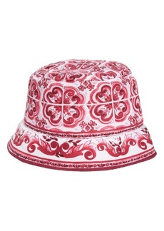 Dolce & Gabbana Maiolica Print Bucket Hat