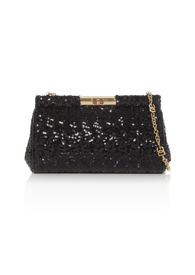 Dolce & Gabbana Marlene Embellished Medium Shoulder Bag