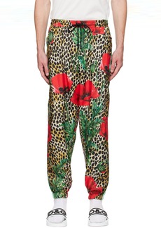 Dolce & Gabbana Multicolor Poppy & Ocelot Lounge Pants