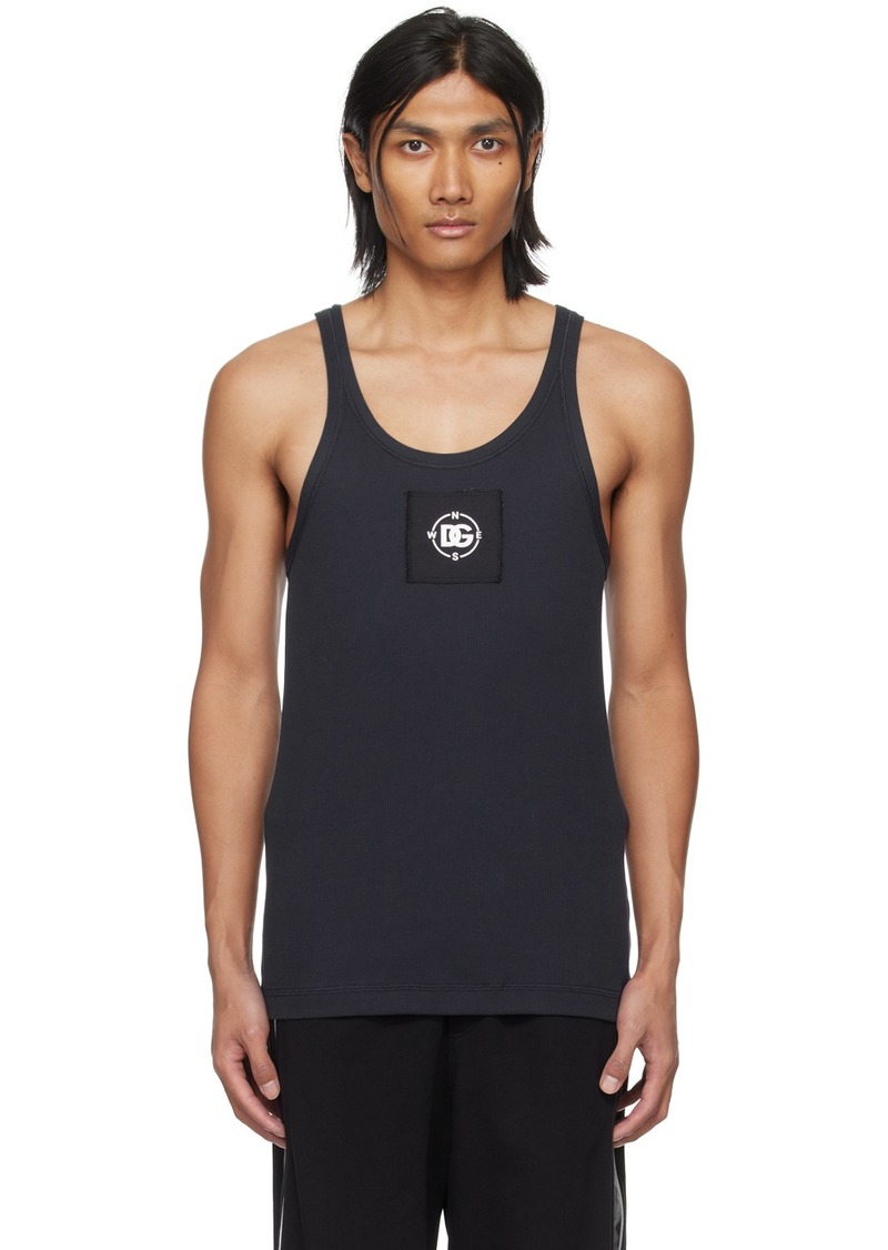 Dolce & Gabbana Navy Marina Tank Top