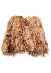 Dolce & Gabbana Ostrich-feather cropped bolero jacket