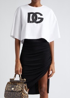 Dolce & Gabbana Oversize Cutoff Logo Graphic T-Shirt