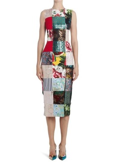 Dolce & Gabbana Patchwork Midi Dress